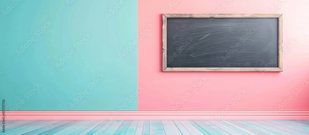 Poster happy wednesday. blackboard with happy wednesday sign, pastel background. with copy space image. pla