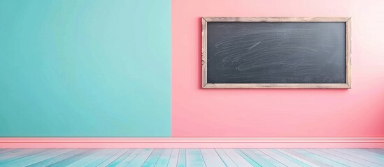 Happy wednesday. Blackboard with happy wednesday sign, pastel background. with copy space image. Place for adding text or design