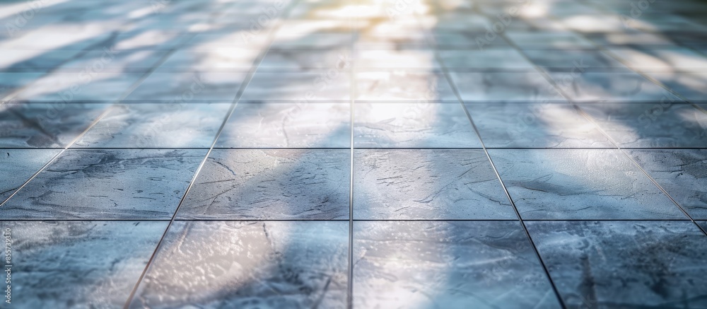 Poster Abstract tiled floor background. with copy space image. Place for adding text or design