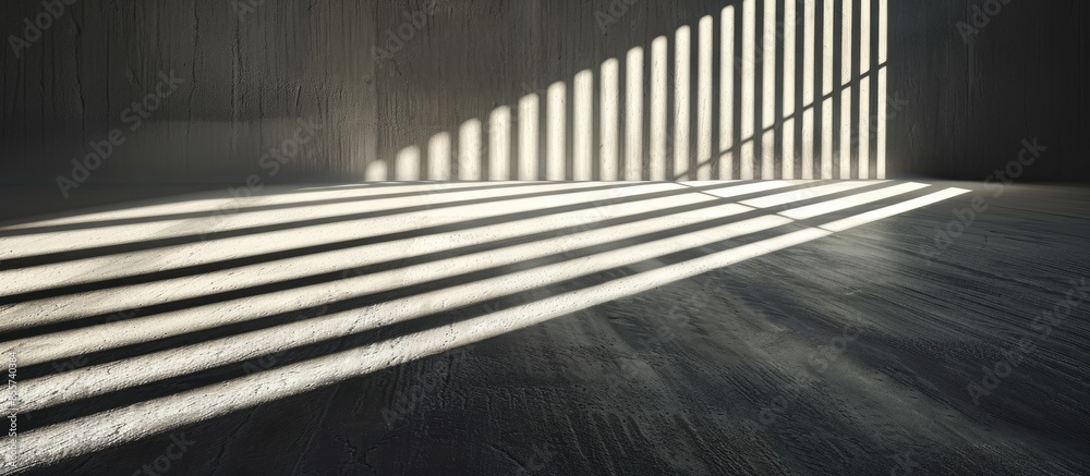 Poster Light and shadow forming stripes and design. with copy space image. Place for adding text or design