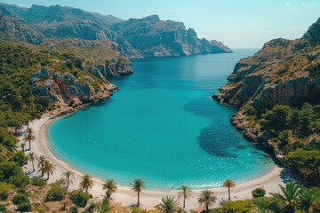 Fototapeta premium beautiful view of the calm lake professional photography