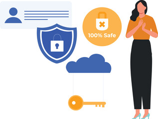 The female is standing.