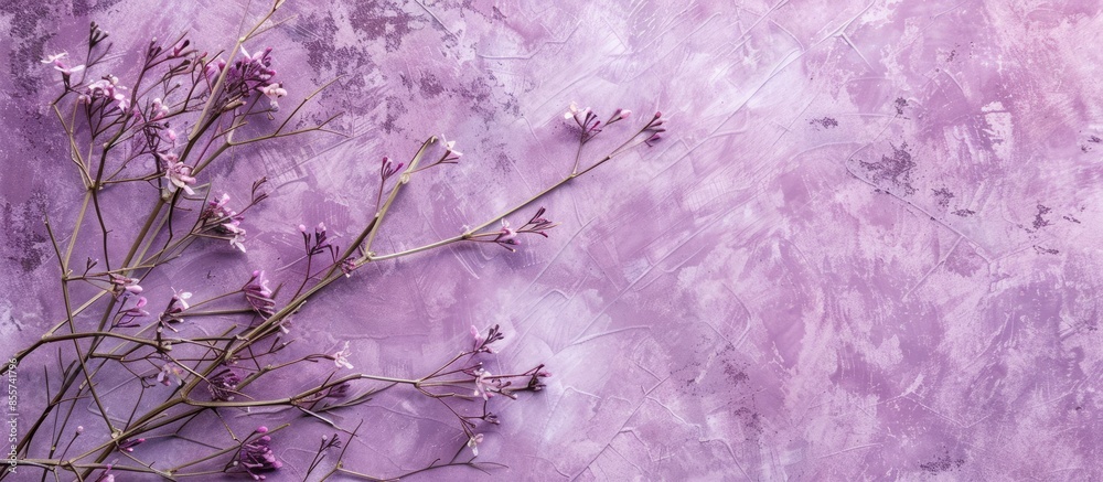 Poster light purple hanji, traditional korean paper handmade from mulberry trees. copy space image. place f