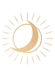 Vector illustration set of moon phases. Different stages of moonlight activity in vintage engraving style. Zodiac Signs	