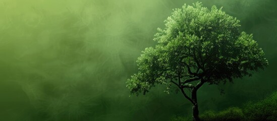 green tree color as background. with copy space image. Place for adding text or design