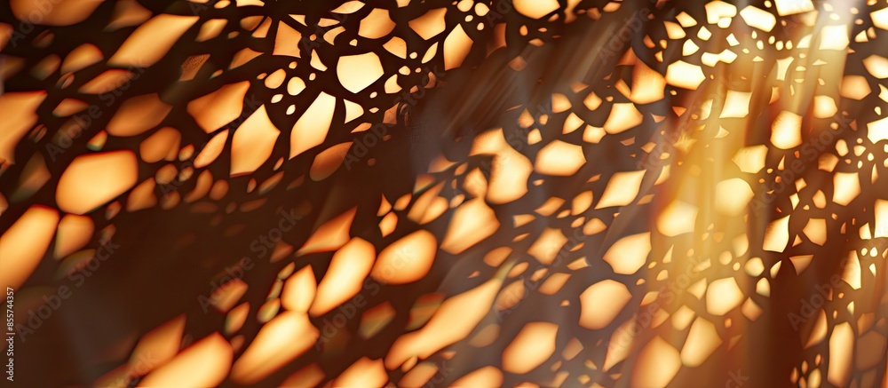 Aufkleber Arabesque shadow, you can use it as overlay layer on any photo.Abstract background with traditional ornament. Copy space image. Place for adding text or design