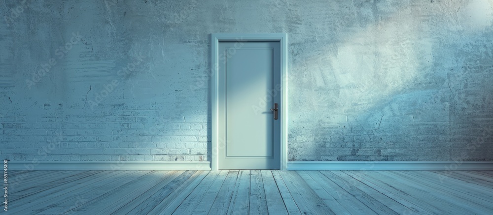 Aufkleber system to close doors. with copy space image. Place for adding text or design