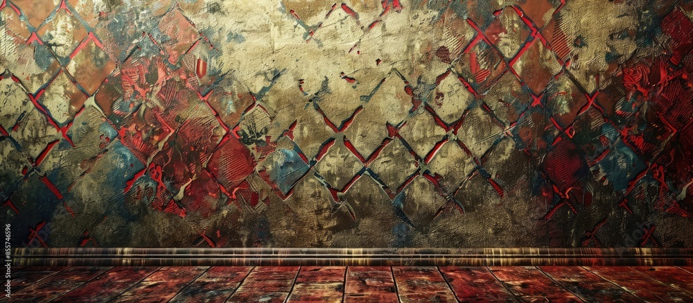 Leinwandbilder strange patterned wall and classic background. with copy space image. Place for adding text or design