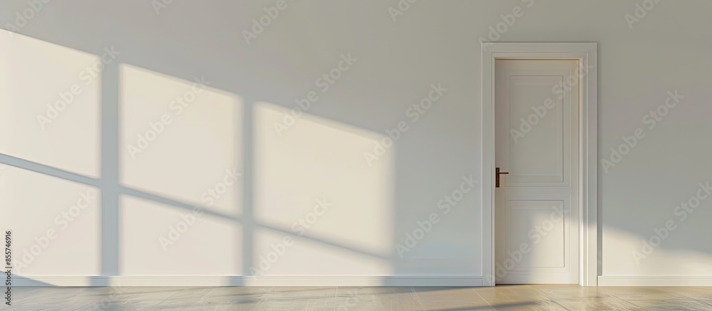 Poster system to close doors. with copy space image. Place for adding text or design