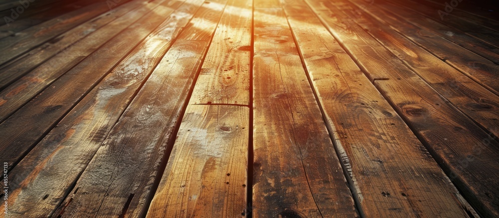 Aufkleber old wooden floor for graphic design or wallpapers.vintage beautiful background. with copy space imag