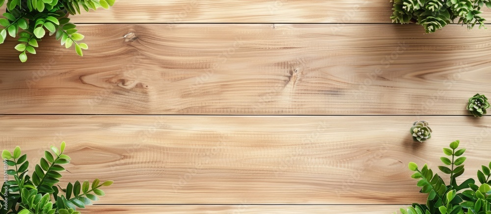 Poster office and home wood furniture background picture. copy space image. place for adding text or design