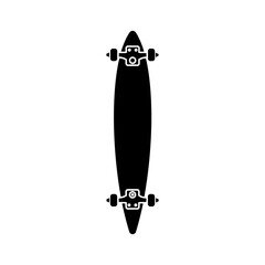 Skateboard icon vector. Sport illustration sign. Board symbol or logo.