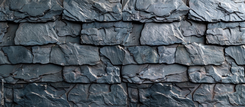 Poster slate roofing texture, tiles, slate tile. with copy space image. Place for adding text or design