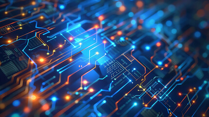 Obraz premium technology background