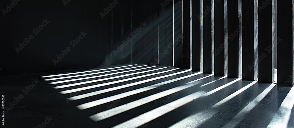 Fototapete light and shadow forming stripes and design. with copy space image. place for adding text or design