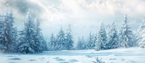 scenic winter wonderland in the AllgG$?u. Copy space image. Place for adding text or design