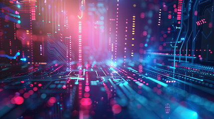 Obraz premium technology background