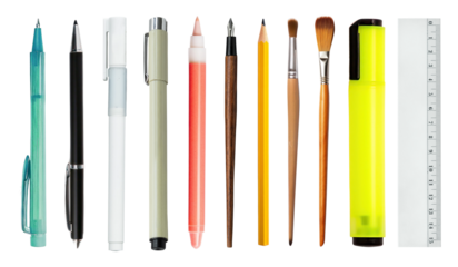 PNG stationery  cut out element set