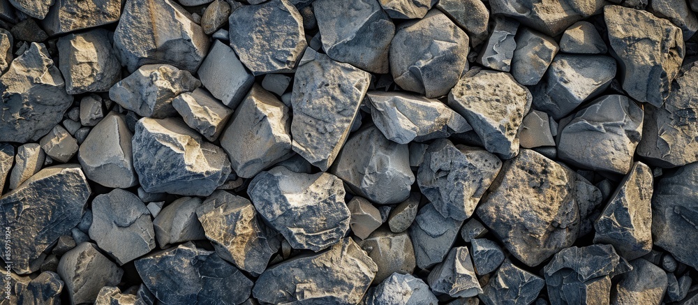 Aufkleber Background of rubble stones. with copy space image. Place for adding text or design