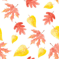 autumn leaves watercolor