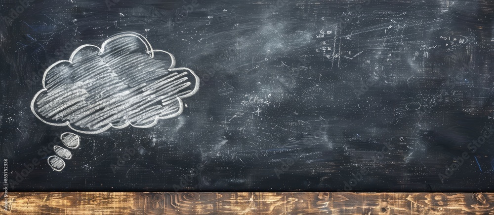 Aufkleber crowdfunding written speech bubble on blackboard. with copy space image. place for adding text or de
