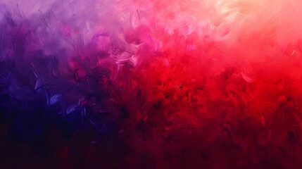 Fototapeta premium A painting of a red, purple, and blue background with a pink and purple swirl