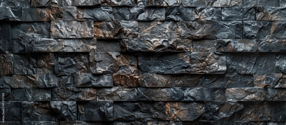 Leinwandbilder texture of stone wall background. with copy space image. place for adding text or design