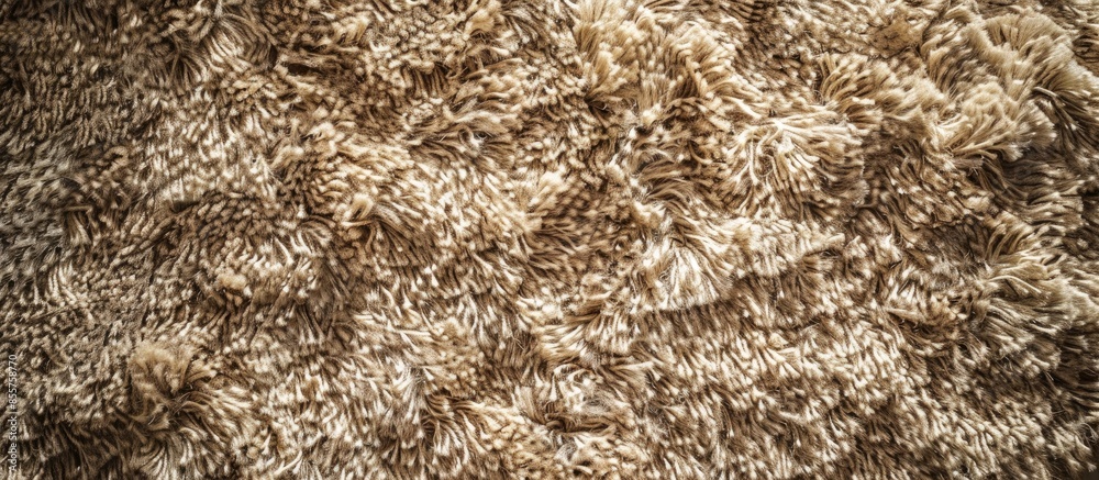 Poster brown plush carpet background texture. with copy space image. Place for adding text or design
