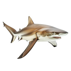 Obraz premium A shark isolated on transparent background.
