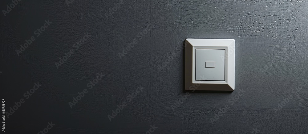 Poster light switch on switchboard . with copy space image. Place for adding text or design