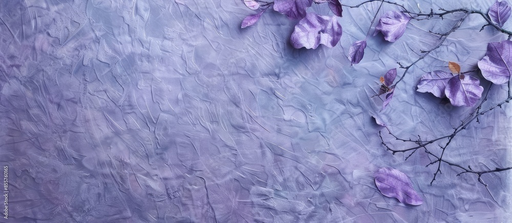 Poster light purple hanji, traditional korean paper handmade from mulberry trees. copy space image. place f
