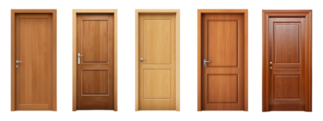 PNG Door for home decor  cut out element set