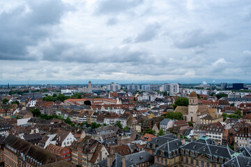 Fototapeta premium Vue sur le centre historique de Strasbourg (France)