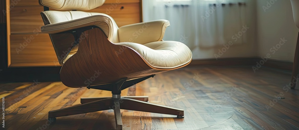 Aufkleber Wooden base of the chair. with copy space image. Place for adding text or design