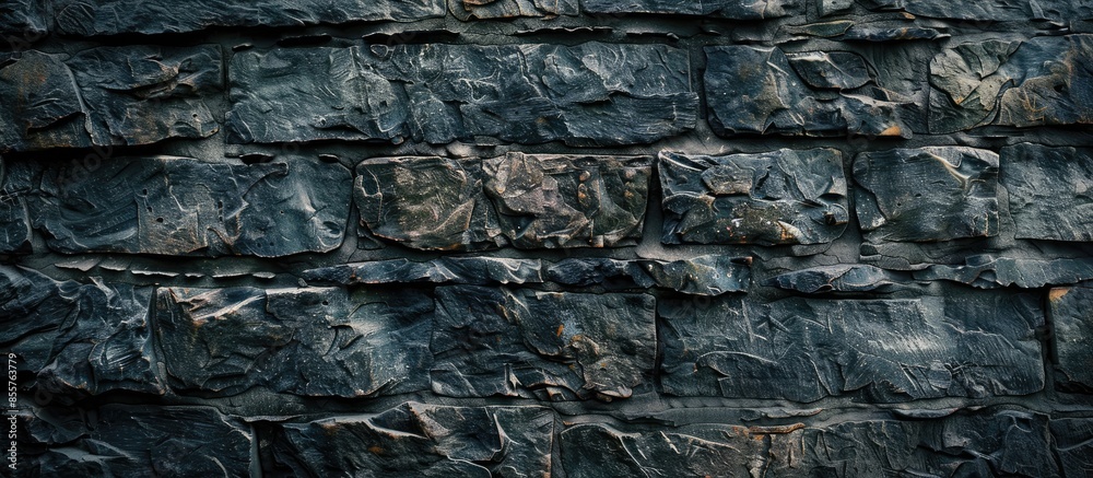 Poster stone wall and stone texture for background for designer. with copy space image. Place for adding text or design