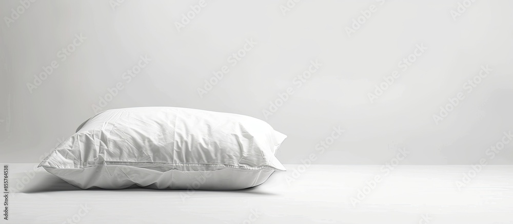 Poster pillow path isolated on white. with copy space image. Place for adding text or design