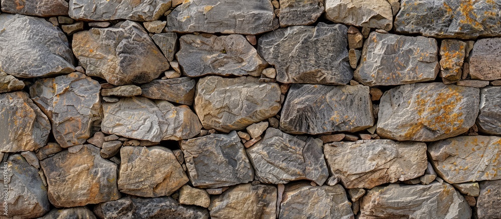 Poster Stone wall background or texture. with copy space image. Place for adding text or design