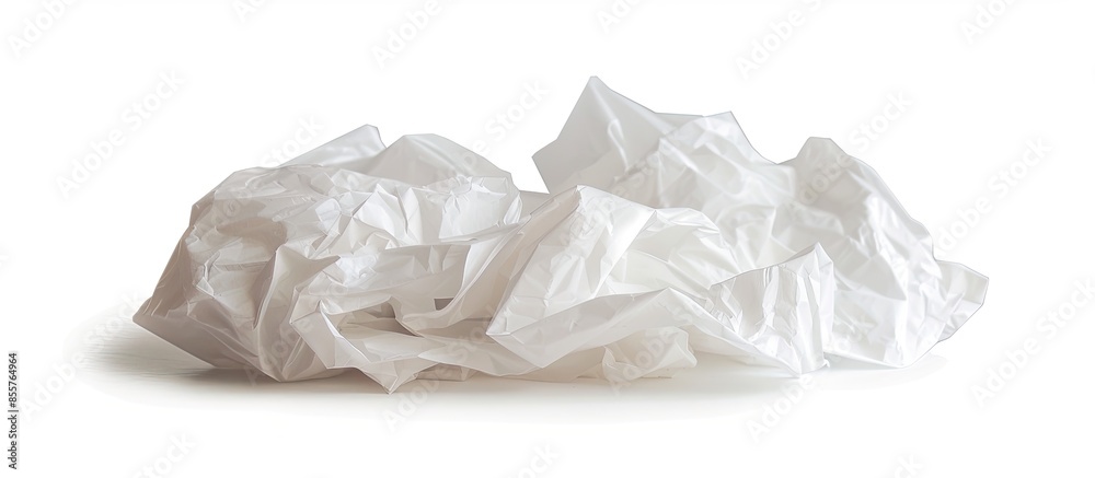 Poster Tissue paper isolated on white background with clipping path. with copy space image. Place for adding text or design