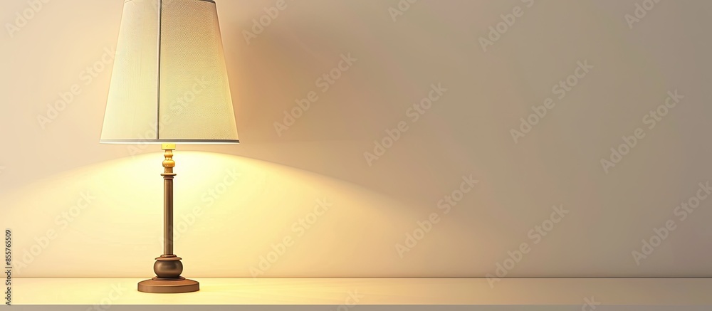 Poster Table lamp isolated on a white background. with copy space image. Place for adding text or design