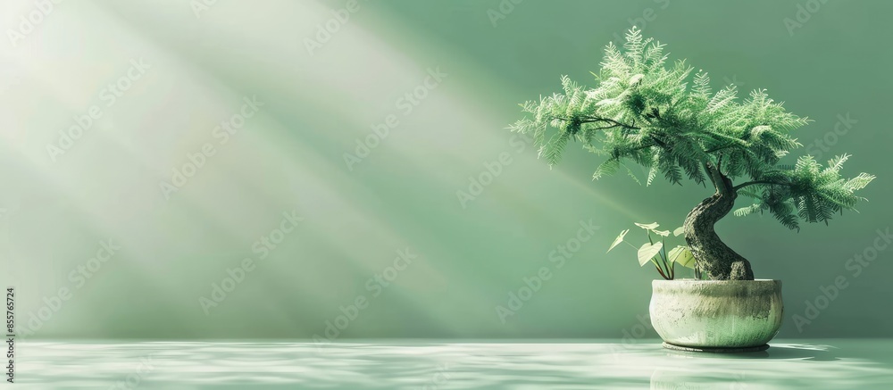 Aufkleber indonesian rupiah money tree growing. copy space image. place for adding text or design