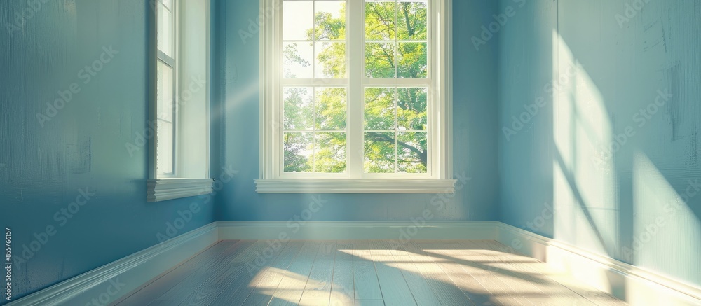 Poster House interior with Empty room. with copy space image. Place for adding text or design