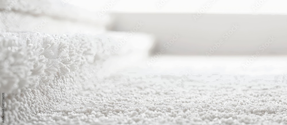 Poster angled drawn machine carpet on white background                    . with copy space image. Place for adding text or design