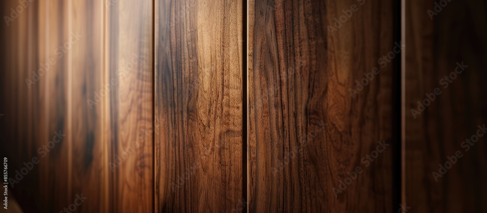 Poster close-up of doors of wooden wardrobe, wood textures. with copy space image. place for adding text or