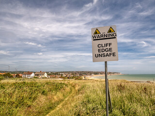 Erosion warning sign