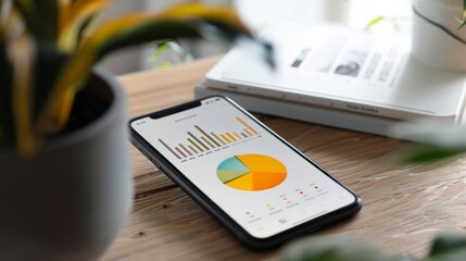A mobile phone screen displaying a donut chart comparing investment portfolios that include gold assets