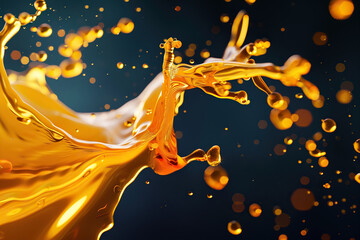 Generative ai on theme of beautiful texture surface motor oil, design natural abstract background