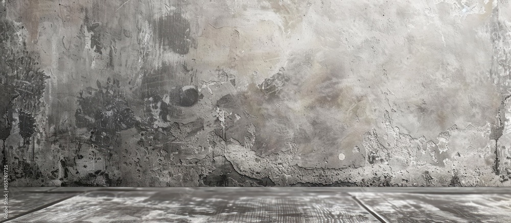 Poster Smooth mortar wall,loft texture and background. with copy space image. Place for adding text or design
