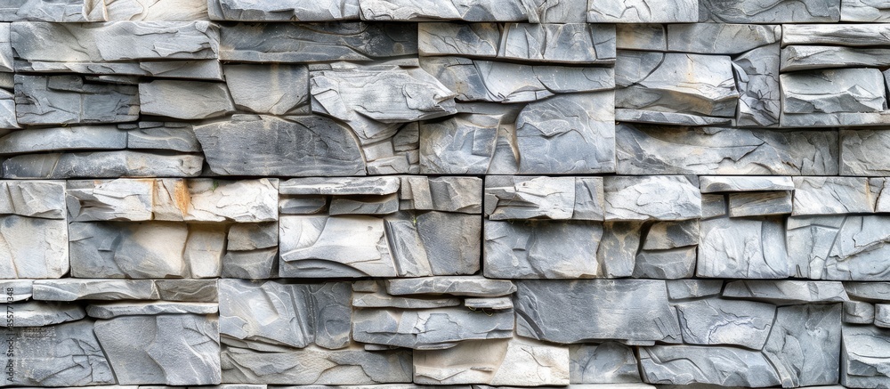 Poster Concrete of stone wall background seamless and texture. with copy space image. Place for adding text or design