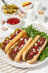 Midwestern Loose Meat Sandwiches on a white plate