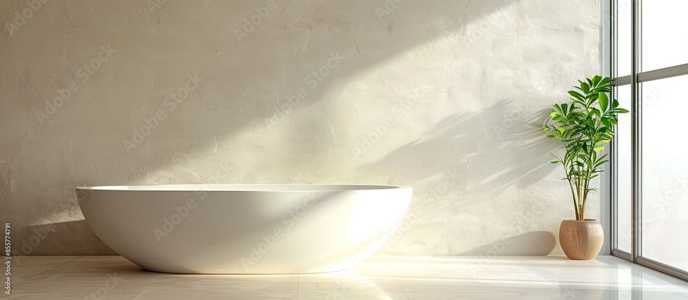 Poster Bathroom. with copy space image. Place for adding text or design
